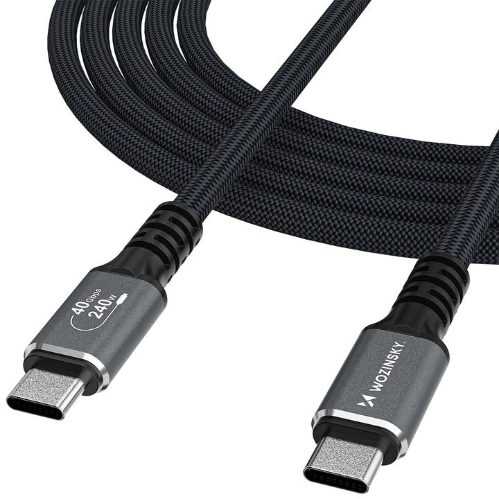 Produktbild Wozinsky USB C — USB C (2 m, USB 4.0, 240 W)