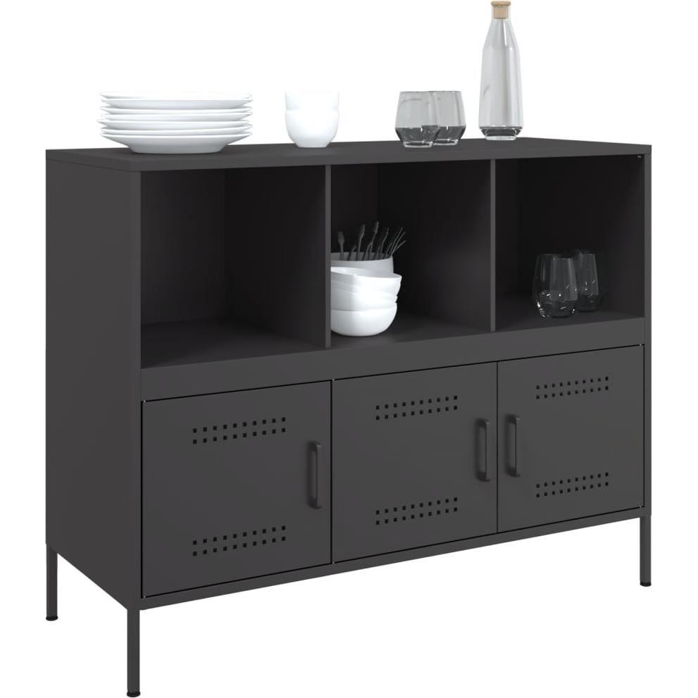 VidaXL, Kommode + Sideboard, Sideboard Kaltgewalzter (100.5 x 39 x 79 cm)
