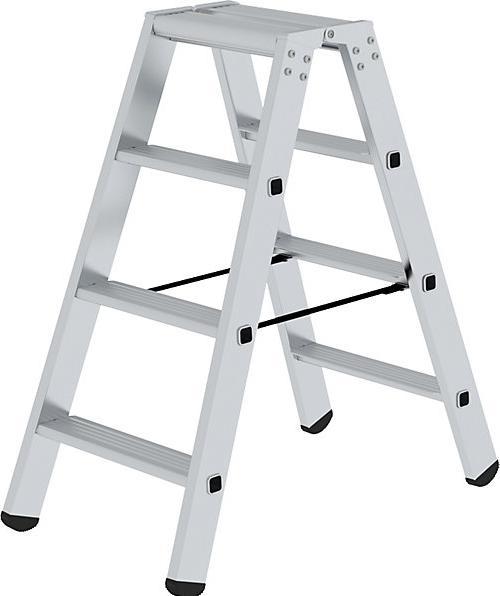 Actual product image eurokraft pro Stepladder with steps, both sides (Stepladder)