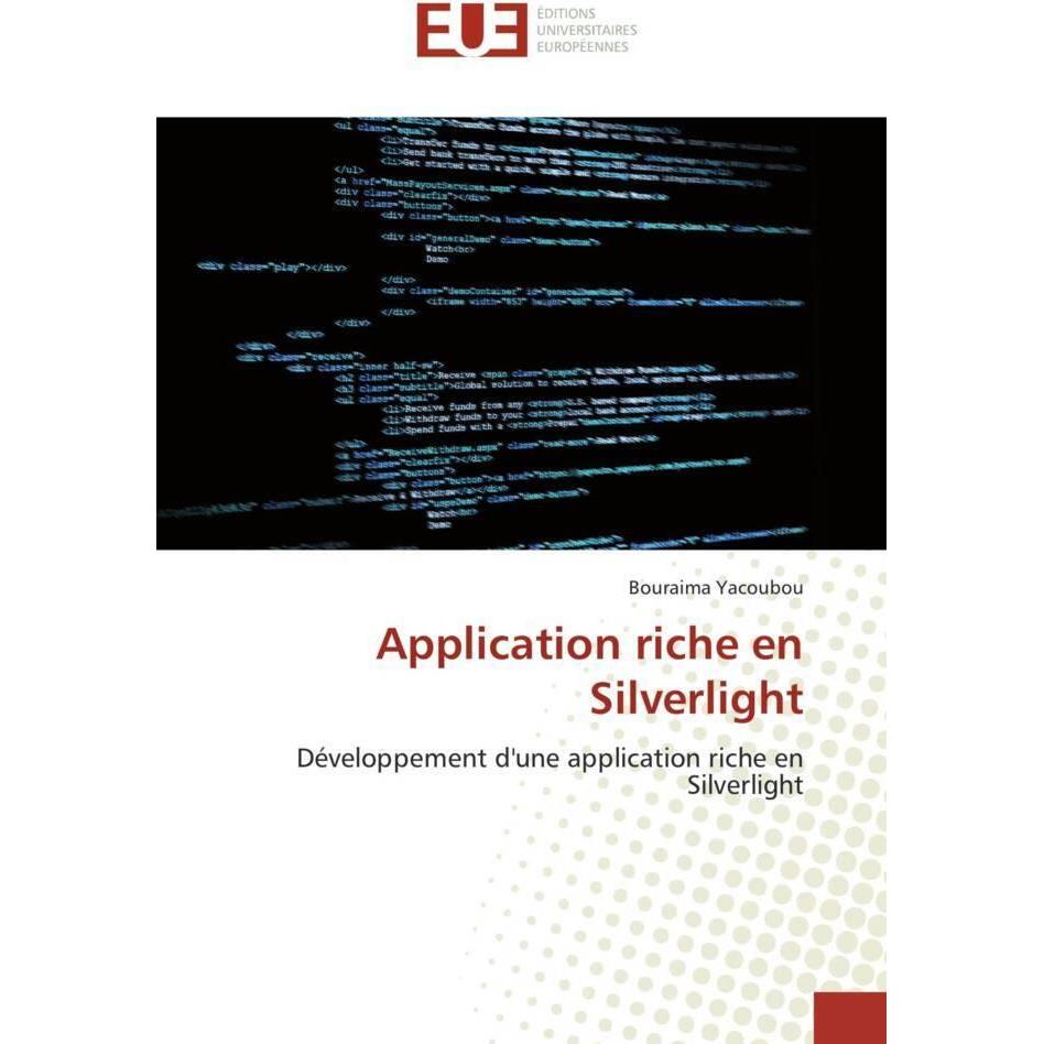 Application riche en Silverlight, Fachbücher von Bouraima Yacoubou