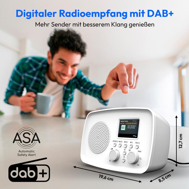 Actual product image Medion LIFE DAB+ Radio DRE-1 (MD89288) DAB+ Radio (mit Wecker, Bluetooth, tragbar, UKW) (Bluetooth)