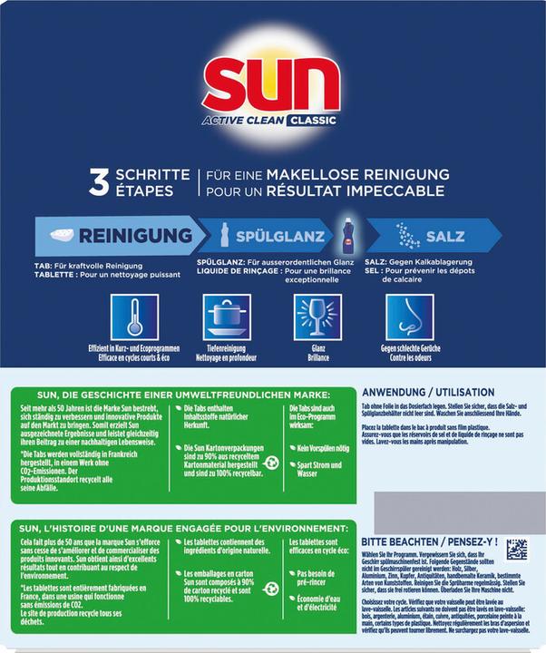 Image du produit Sun Tablettes Classic Active Clean (Tabs)