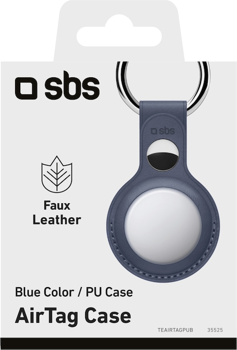 Image du produit SBS Étui AirTag en similicuir avec porte-clés