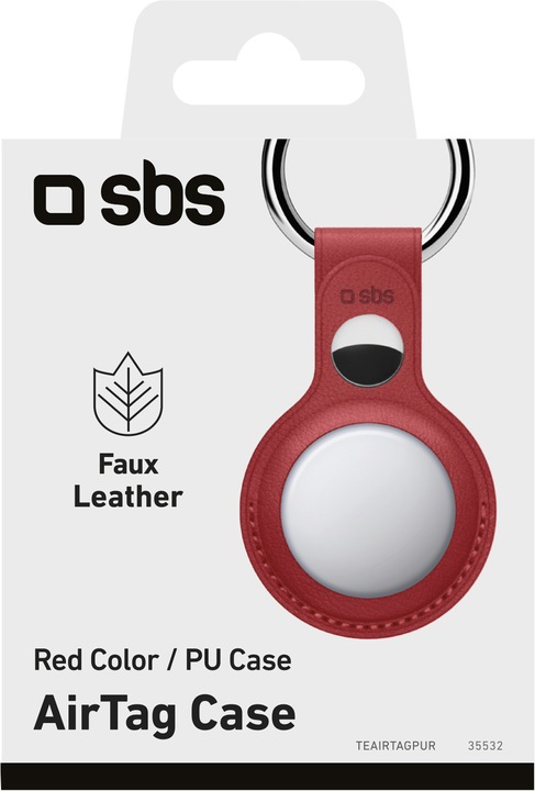 Image du produit SBS Étui AirTag en similicuir avec porte-clés