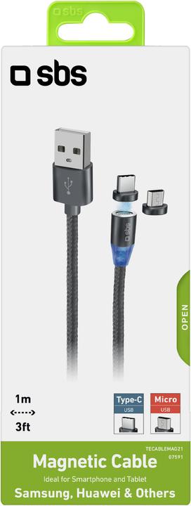 Produktbild SBS USB-C-/Micro-USB-Kabel (1 m, USB 2.0)