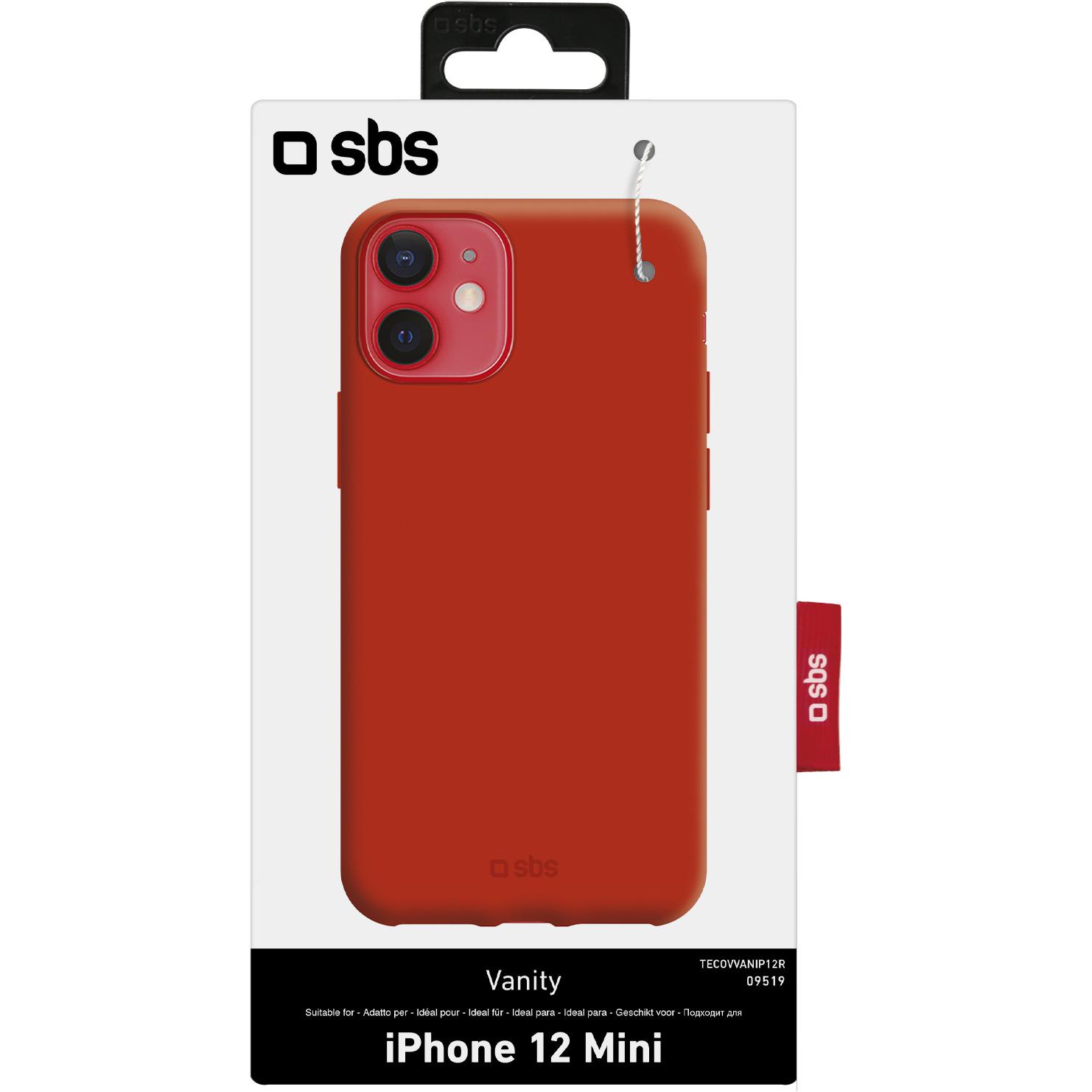 Thumbnail - SBS Schutzhülle (Apple iPhone 12 mini), Smartphone Hülle, Rot