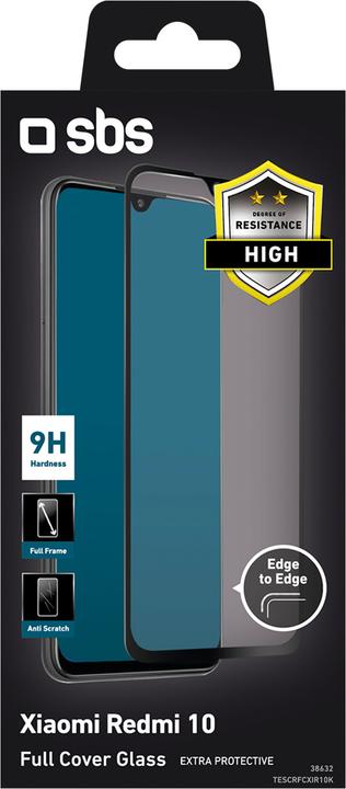 Actual product image SBS Full Cover Glass Screen Protector for Xiaomi Redmi 10 (1 pcs., Xiaomi Redmi 10)