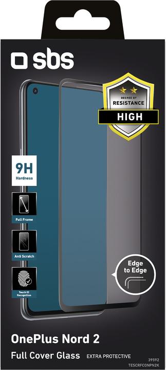 Image du produit SBS Protecteur d'écran en verre à couverture intégrale pour OnePlus Nord 2 (1 pcs, OnePlus Nord 2)
