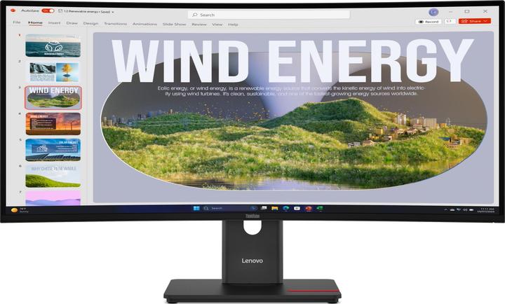 Produktbild Lenovo ThinkVision T34WD-40 (3440 x 1440 Pixel, 34")