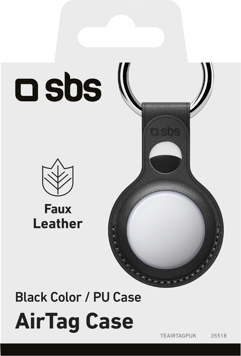 Image du produit SBS Étui AirTag en similicuir avec porte-clés