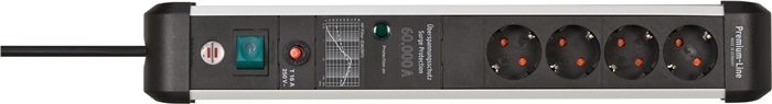 Actual product image Brennenstuhl Premium Protect-Line (4 x, CEE 7/7, 3 m)