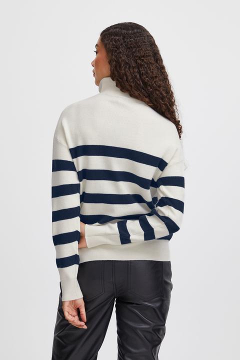 Produktbild B.young BYMANINA ZIPPER STIPE PULLOVER - 20813910 (XS)