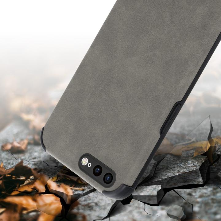 Actual product image Cadorabo Case for Apple iPhone 7 PLUS / 7S PLUS / 8 PLUS in TPU Matt Leather LM161 Style (Apple iPhone 7 Plus, Apple iPhone 7s Plus)