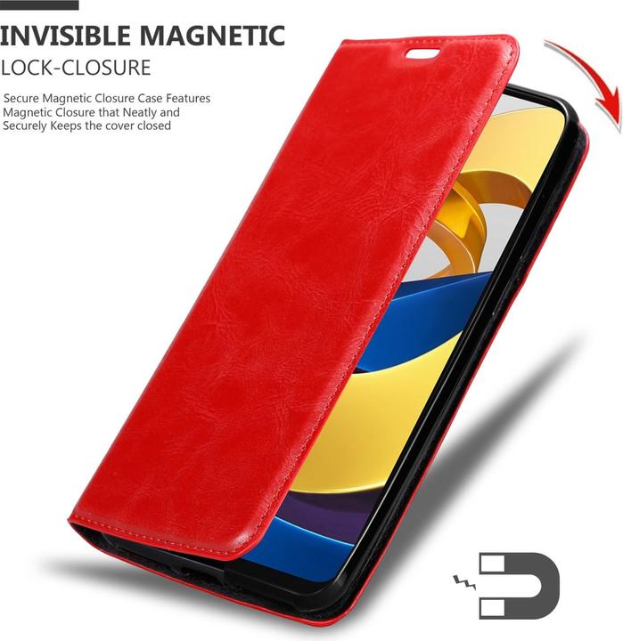 Actual product image Cadorabo Case for Xiaomi POCO M4 PRO 5G in Book Invis. Magnet Style (Xiaomi Poco M4 Pro 5G)