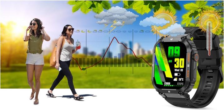 Actual product image Gravity SMARTWATCH MĘSKI GT6-1 - WYKONYWANIE POŁĄCZEŃ, MONITOR SNU (sg020a)