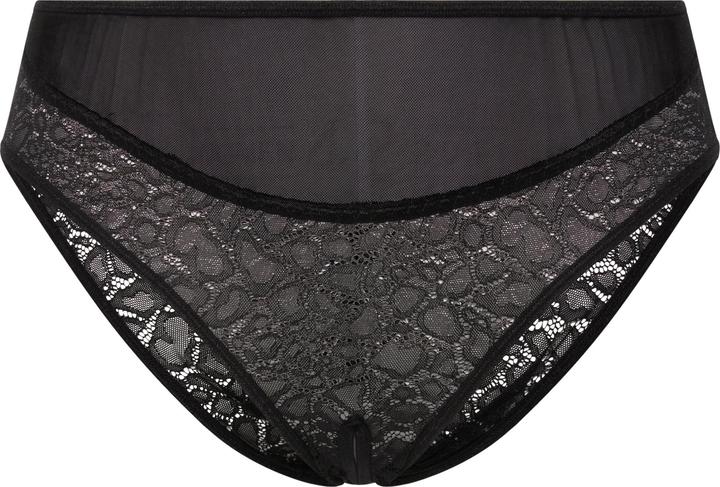 Actual product image Ulla Popken Sheer Leopard Print Lace Panty (46, 48)