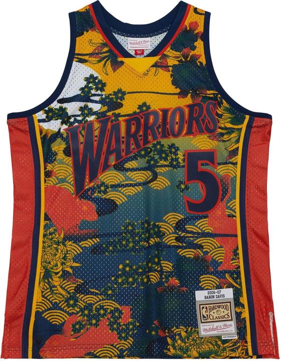 Actual product image Mitchell & Ness Swingman Mesh Jersey Golden State Warriors ASIAN Davis - S (S)