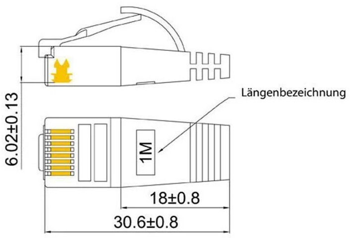 Produktbild Wirewin Netzwerkkabel (STP, CAT6, 0.25 m)