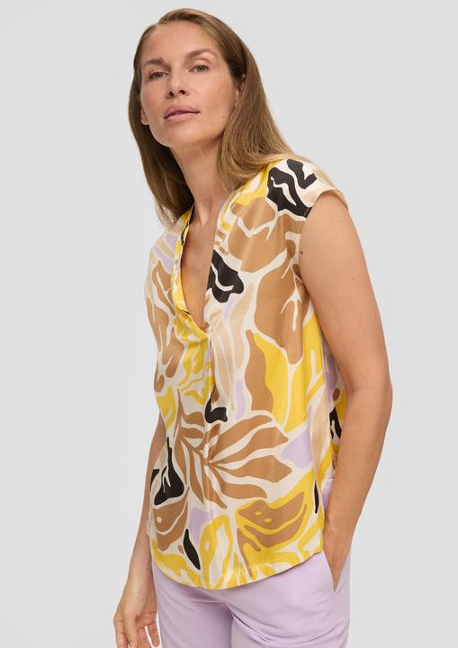 Actual product image S.Oliver Bluse Satinbluse ohne Ärmel (38)