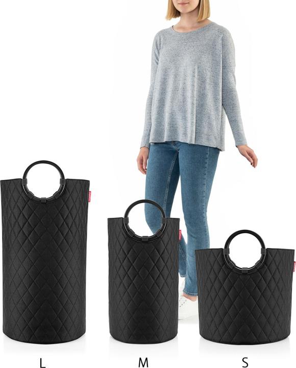 Produktbild reisenthel Aufbewahrungsbox Frame Rhombus Schwarz (42 x 40 cm, 35 l)