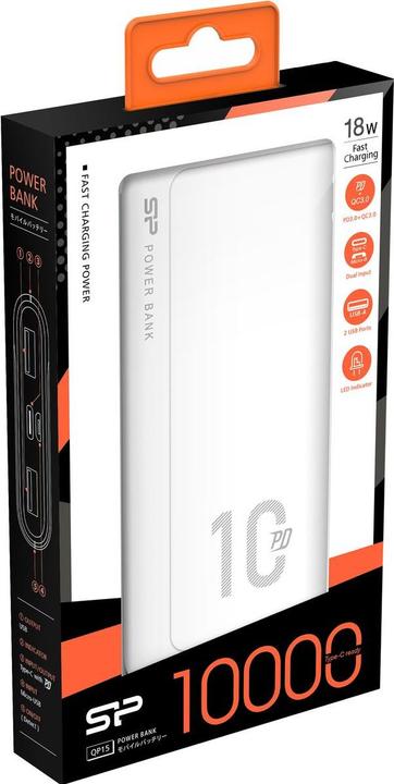 Actual product image Silicon Power SILICONE POWER QP15 Power Bank 10000 mAH (10000 mAh, 37 Wh)