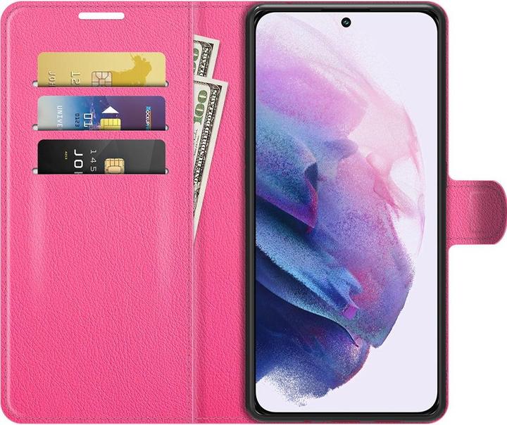 Actual product image Cover-Discount Galaxy S22 - leather case cover pink (Samsung Galaxy S22)