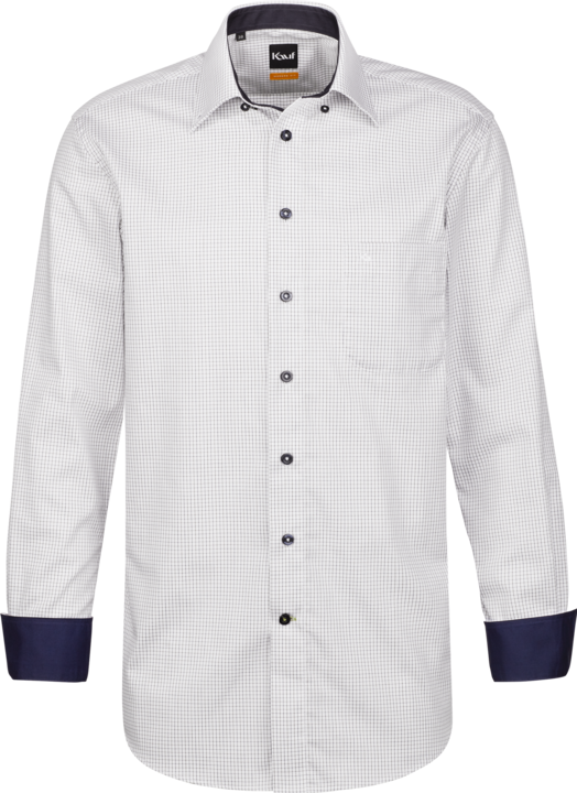 Immagine prodotto Kauf Firenze button down a manica lunga e vestibilità moderna con contrasto (41)