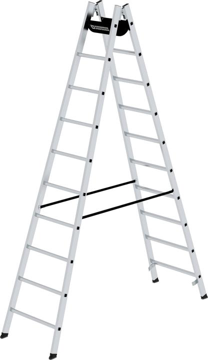 Produktbild Munk Sprossen-Stehleiter 2x10 Sprossen (Stehleiter, 295 cm)