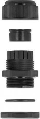 Image du produit Delock Presse-étoupe PG21 pour câble plat avec deux entrées de câble noir 2 pièces