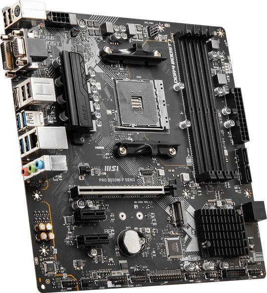 Produktbild MSI PRO B550M-P GEN3 (AM4, AMD B550, mATX)