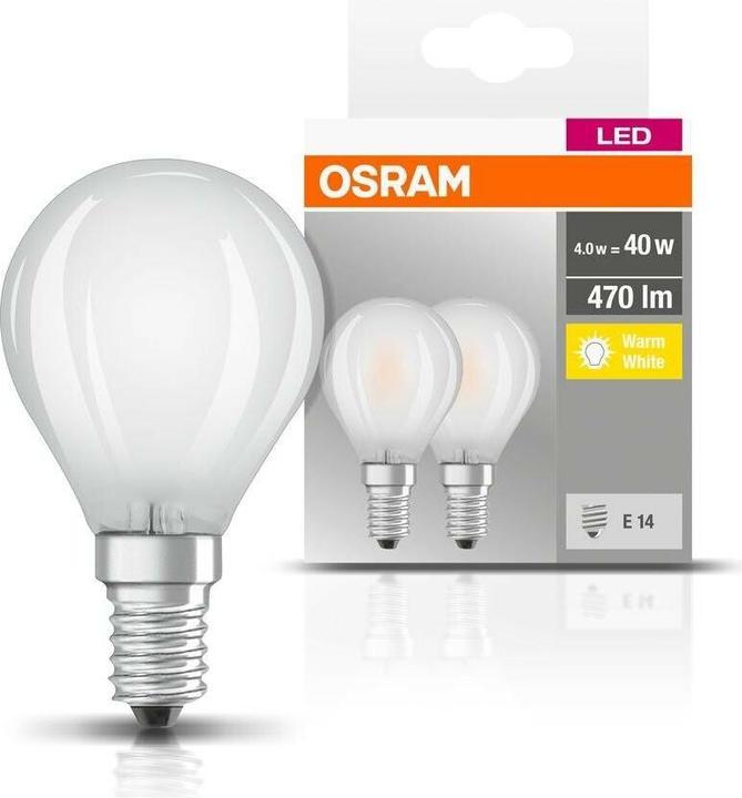 Image du produit Osram Base classic P (E14, 470 lm, 2x)