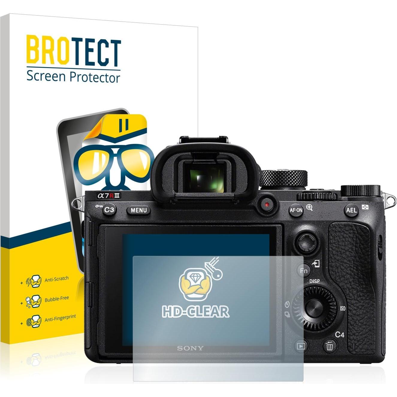 BROTECT Schutzfolie Displayschutz Klar (Displayschutz, alpha 7R III), Kameraschutz, Transparent