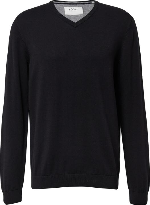 Actual product image s.Oliver Strickpullover Strickpullover mit Logo-Stickerei (XXL)