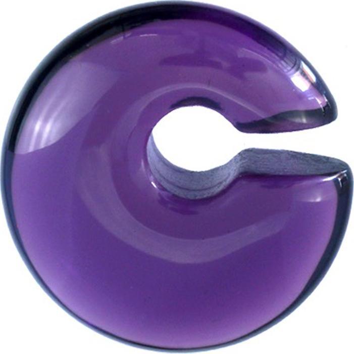 Image du produit Star Piercing Ohrgewicht violett aus Glas (sans laiton, Verre)