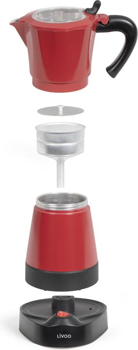 Actual product image Livoo Electric moka coffee maker (6 T.)