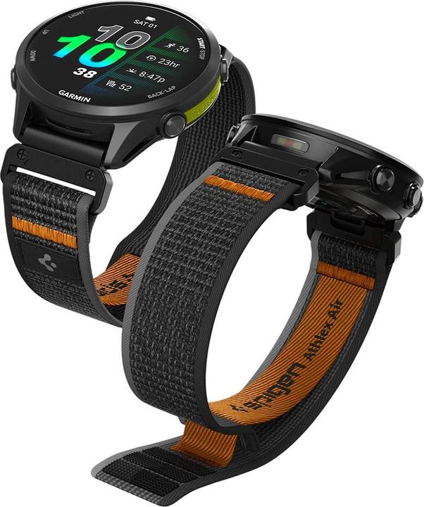 Produktbild Spigen - Athlex Air - Garmin Fenix 5/6/6 Pro - Active Black Orange