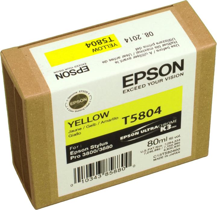 Actual product image Epson T5804 (Y)