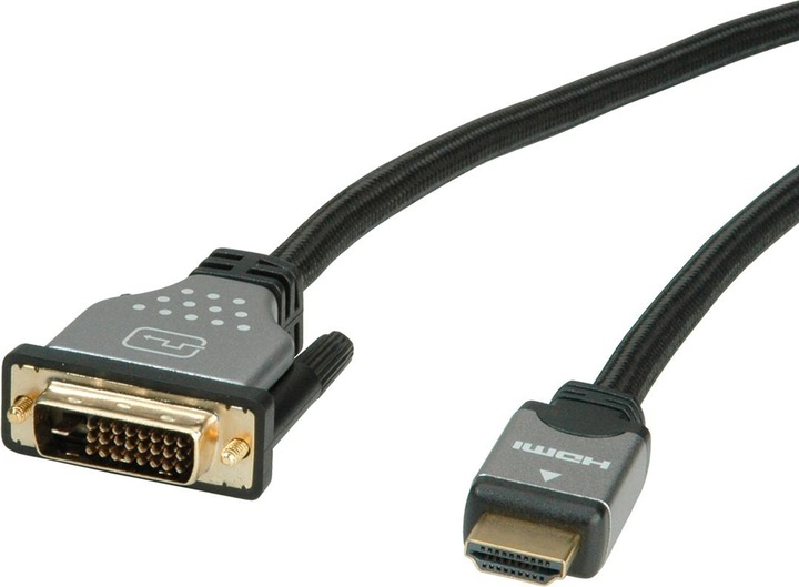 Produktbild Roline DVI — HDMI (Typ A) (2 m, DVI, HDMI)
