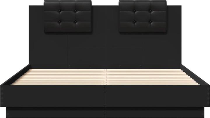 Actual product image VidaXL Bed frame with headboard (120 x 200 cm)