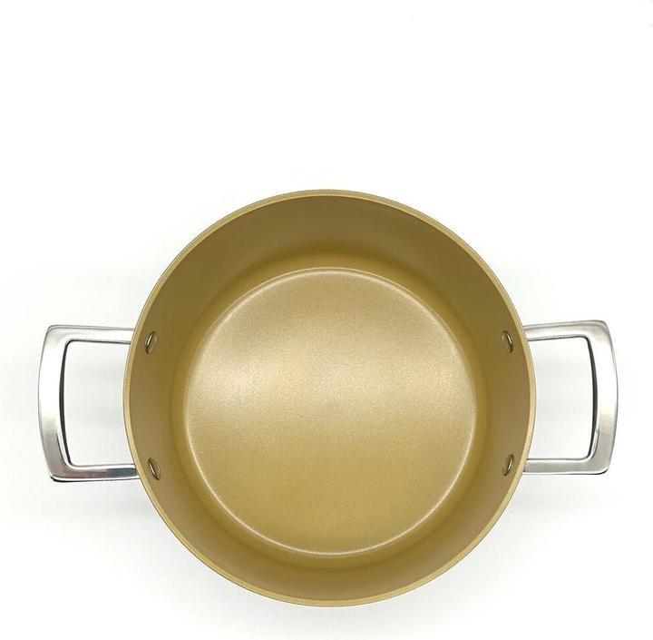 Produktbild Terracotta Kasserolle AmVegan Chef Ø 24 cm (Stielkasserolle, Aluminium)