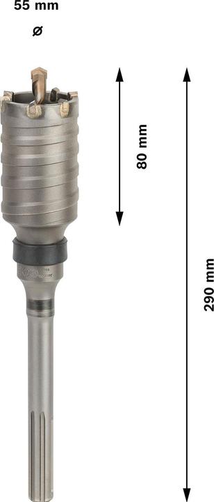 Actual product image Bosch Professional Zubehör PRO SDS max-5 Core Cutter, one-piece, 55 x 80 x 160 mm (55 millimetres)