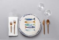 Actual product image La Mer plate flat 26cm shiny Iberian fish (26 cm)