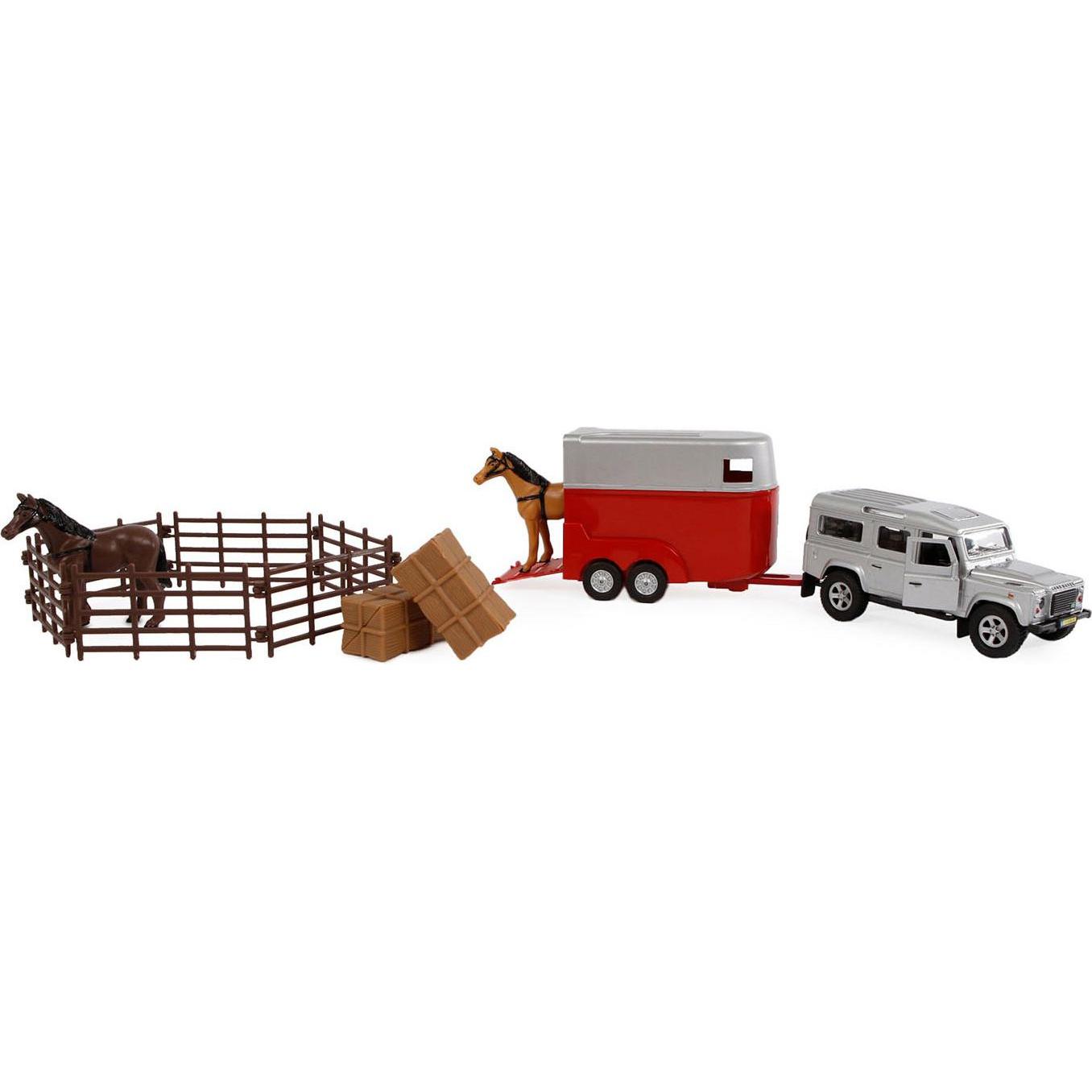 Thumbnail - NoName Kinder Globe Land Rover mit Pferdeanhänger
