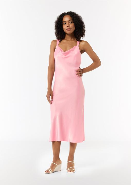 Actual product image Comma Kleid Satinkleid mit Wasserfall-Ausschnitt (42)