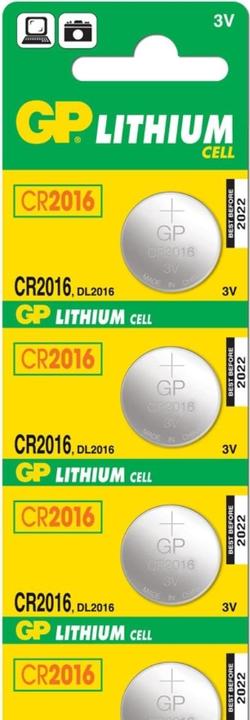 Produktbild GP Batteries Lithium Cell (5 Stk., CR2016, 90 mAh)