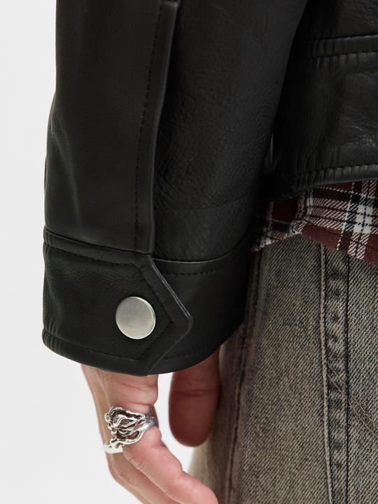 Actual product image Jack & Jones Jjecasablanca Leather Jacket Ln (XL)