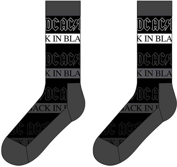 Produktbild Rock Off Back In Black (Black) Socks (EU Size 41 - 44) (40 - 46)