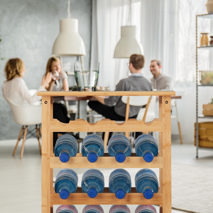 Actual product image Relaxdays Wine rack (47 x 29 x 94 cm)