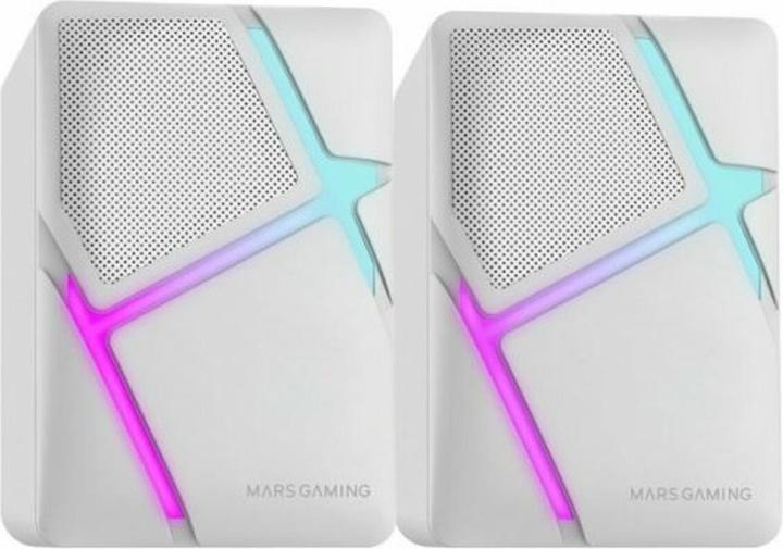 Actual product image Mars Gaming Enceintes Bluetooth MS-H RGB (Blanc)