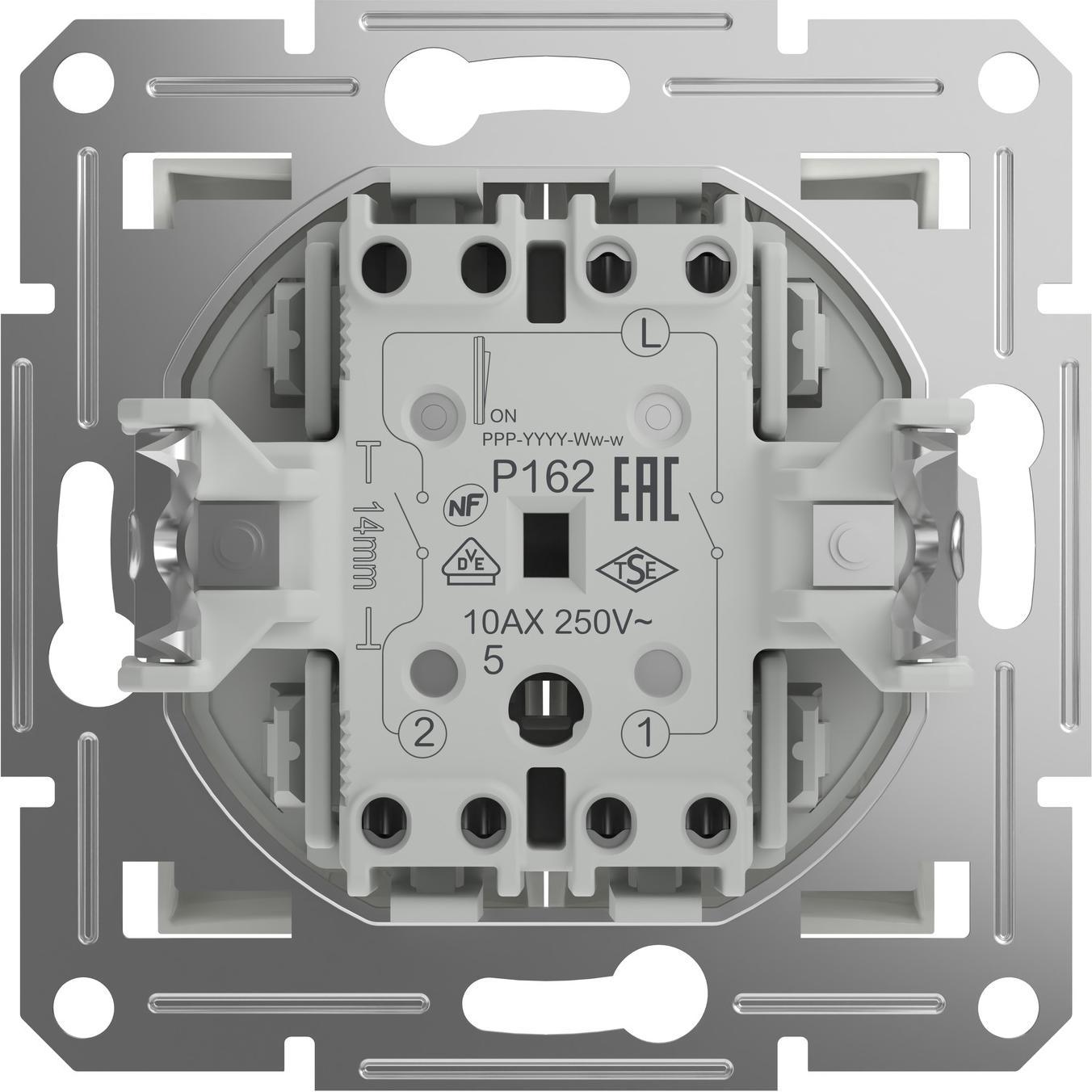 Schneider Electric Serienschalter Asfora Weiss (RAL 9003) EPH0370121D, Taster + Schalter, Weiss
